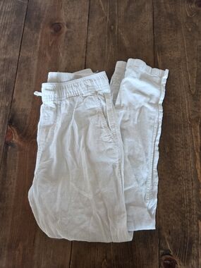H&M Kids White Linen Pants